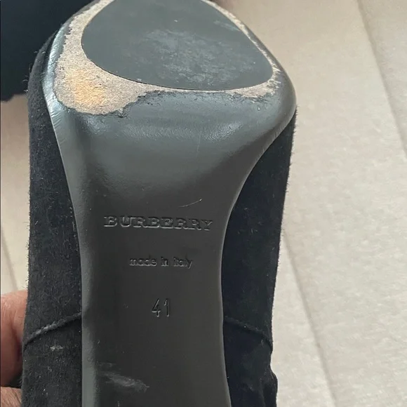 Burberry Black Heeled Boots